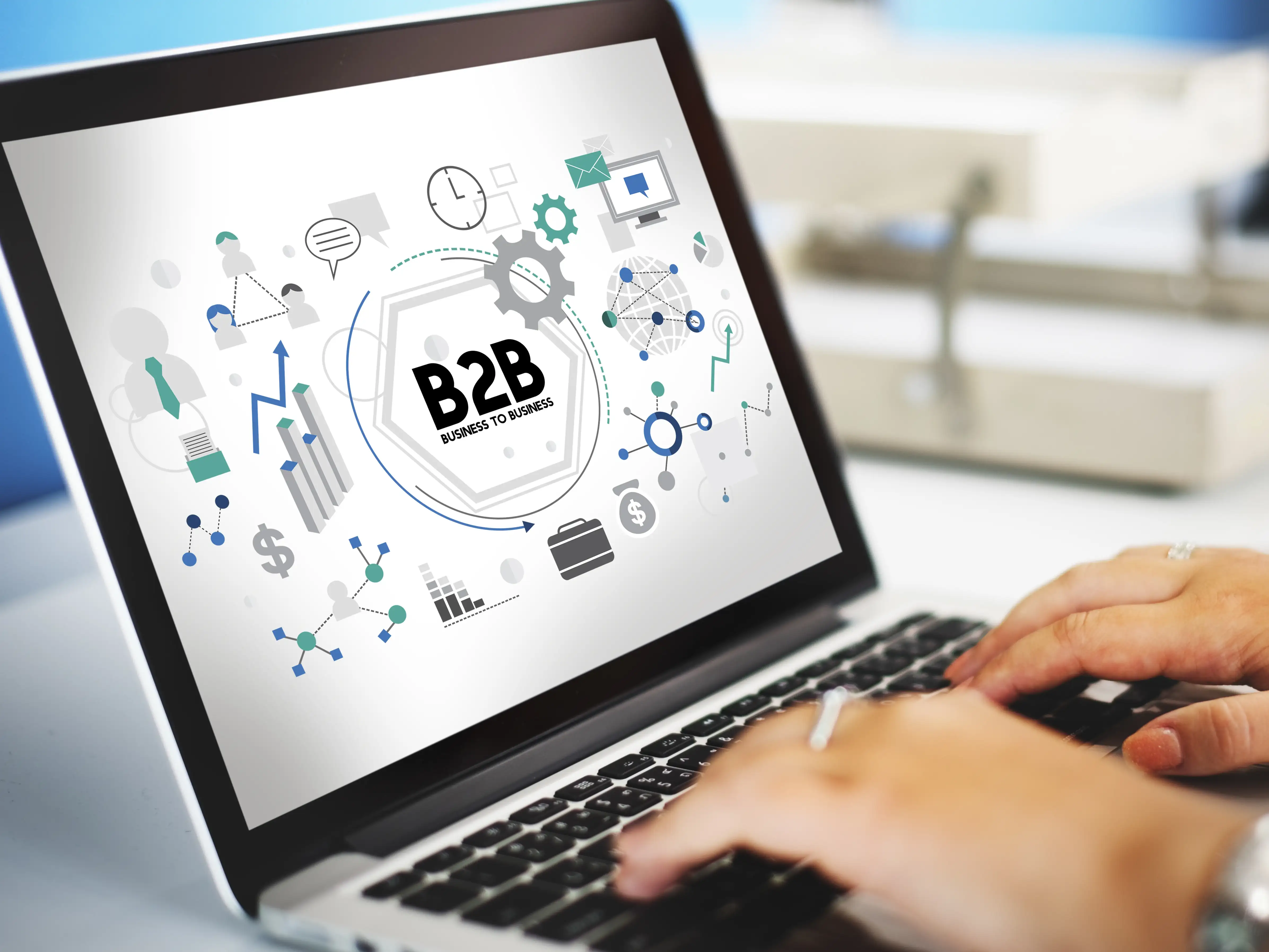 Concept de partenariat stratégique et connexion d'entreprises B2B